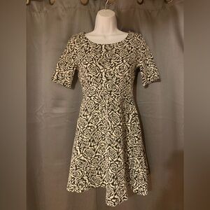 H&M floral edgy design print dress